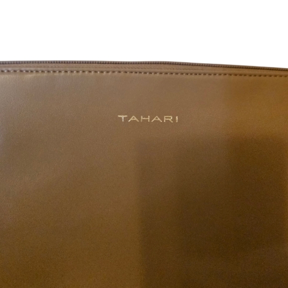 Beige and Gold Tahari Women's Wristlet - Picture 2 of 11